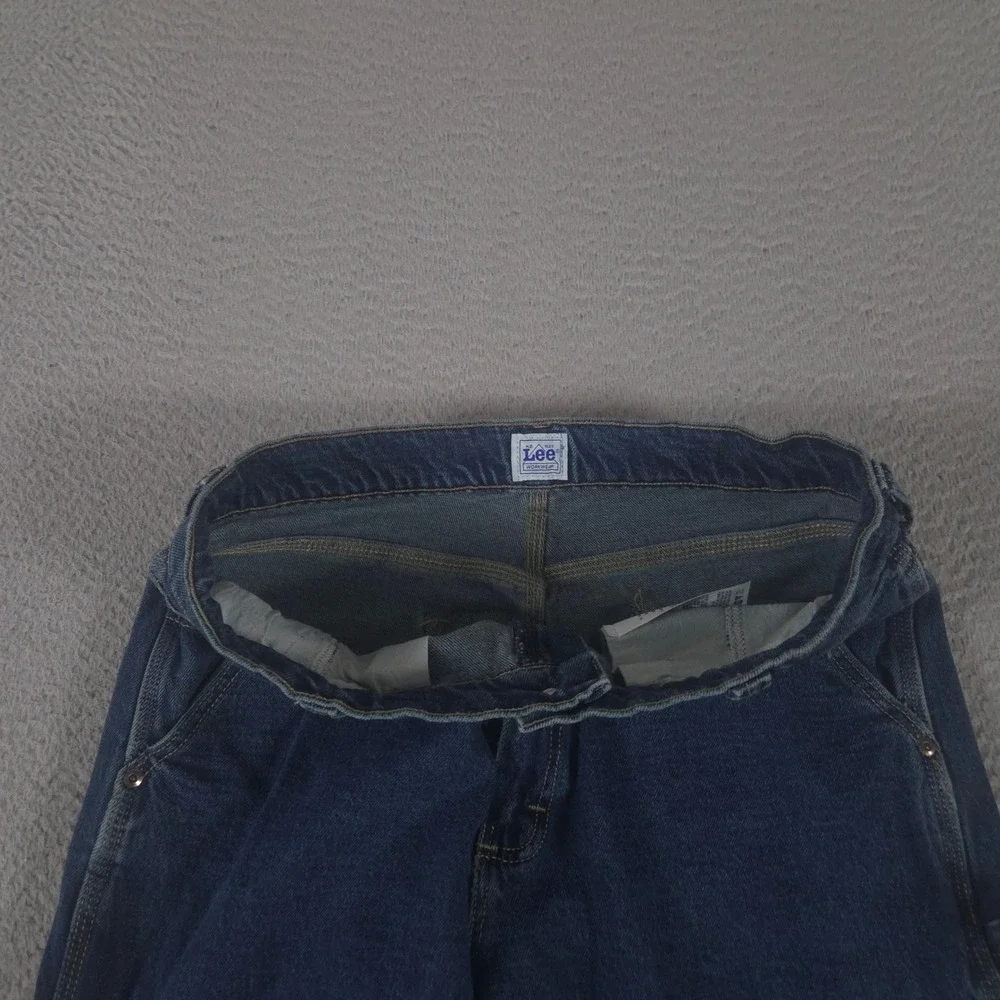 Lee Jeans Men 33x34 Blue Legendary Workwear Carpenter Straight Leg Utility Y2K